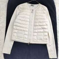 18231✨モンクレール マグリアカーディガン 切替 ノーカラーダウン