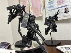 HG ザク エコプラ 完成品 3機セット 黒い三連星風 ウェザリング 艶消し HG ザク エコプラ 完成品 3機セット 黒い三連星風 ウェザリング 艶消し