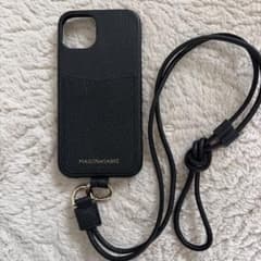maisondesabreブラック レザー iPhone13ケース