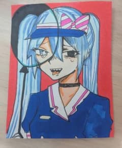 初音ミク メズマライザー 手描きアナログイラストのサムネイル
