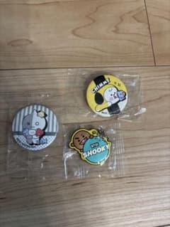 BT21 缶バッジ キーホルダー 3点セット