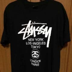 ステューシーSTUSSY ワールドツアー Tシャツ サイズ:Lのサムネイル