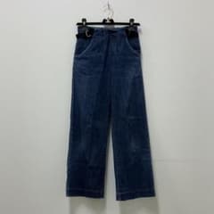 美品✨ モナーム デニム パンツ ネイビー ワイド パンツ ウエスト ゴム 美脚のサムネイル