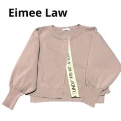 Eimee Law エイミーロウ ロゴテープカーディガン 美品ピンク - メルカリ
