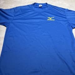 MIZUNO ミズノ 半袖 Tシャツ ブルー ロゴプリントのサムネイル