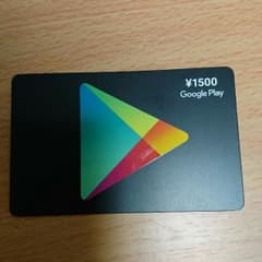Googleプレイカード 1500円分のサムネイル