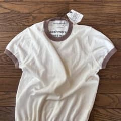 extreme cashmere コットンカシミヤリンガーTシャツ 新品 extreme cashmere エクストリームカシミヤ リンガーTシャツ
