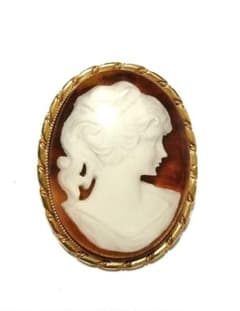 希少♡箱付き】アンティーク Donadio カメオ ブローチ ペンダント