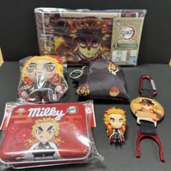 鬼滅の刃　煉獄　キーチェーンマスコット　 エコバッグ他　まとめ売りのサムネイル
