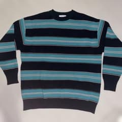 【美品】FREAK'S STORE フリークスストア マルチボーダー ニット Lのサムネイル