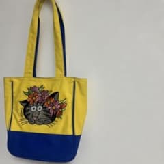 レア 希少 クリバンキャット トートバッグ カラフル 刺繍 - メルカリ