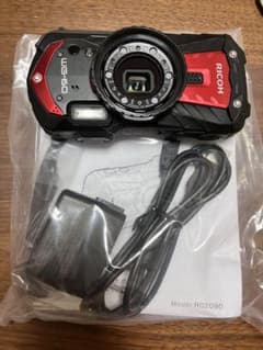 RICOH WG-60 本体 ブラック レッド - メルカリ