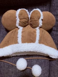ディズニー ファンキャップ ボア ブラウン