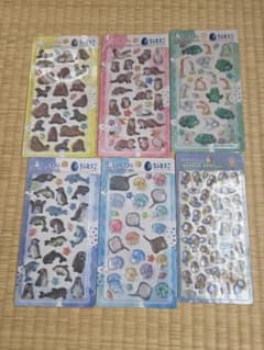 ハシビロコウ　ボンボンドロップ　+　うみたまご ぷっくりシール 6枚セットのサムネイル