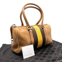 GUCCI グッチ ミニボストンバッグ シェリーライン レザー 茶 2395 m20054897414_1.jpg?1772366755
