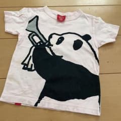 OJICO パンダ Tシャツ 4A 薄いピンクのサムネイル