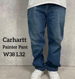 カーハート ブルーデニム ペインターパンツ ワーク W38 L32 - メルカリ