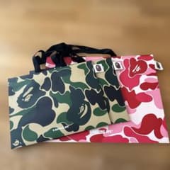 A BATHING APE ショップ袋 3枚セット　カモフラージュ トートバッグのサムネイル