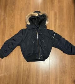 N-2B フライトジャケット ブラックLARGEのサムネイル