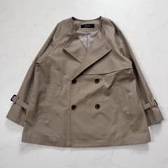美品 ジャーナルスタンダード C/PEギャバノーカラーショートトレンチ