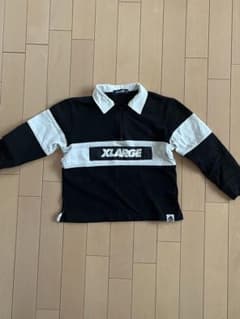 XLARGE キッズ トップス 黒/白のサムネイル
