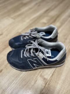 New Balance 574 ネイビー スニーカー26cmのサムネイル