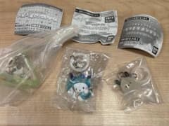 ポチャッコ　けろけろパーティーなりきりめんだこ シャカシャカテトラチャームの3点のサムネイル