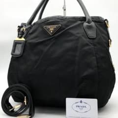 美品✨ プラダ トートバッグ 三角ロゴ 2way ナイロン レザー BR4420