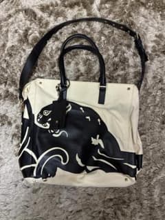 2018年春夏 ヴァレンティノ パンサー キャンバス×レザー バッグ - メルカリ