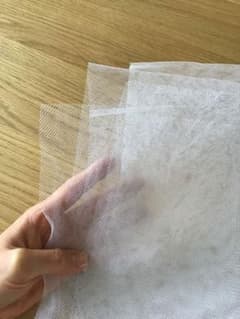 メッシュ生地　白のサムネイル