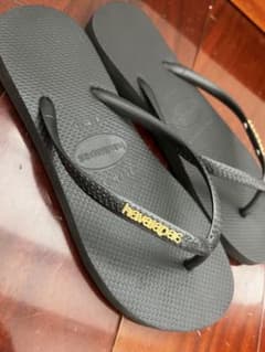 havaianas ブラック ビーチサンダルのサムネイル