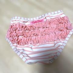 RuffleButts ベビー水着 ストライプ フリル　ピンク　100 110 - 5