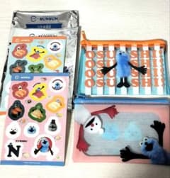 퍼핏 순순 수시로 콜라보레이션 클리어 파우치 & 씰