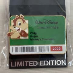 チップとデール WDW社員証ID ピンバッジのサムネイル