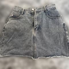 デニム ミニスカート ウォッシュ加工のサムネイル