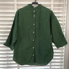 長袖/七分袖　バンドカラーシャツ Mのサムネイル