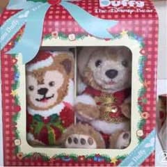 TDS 2009年 クリスマス ダッフィー タオル＆ぬいぐるみ②のサムネイル