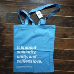 MoMA ECO BAG skyblue モマ　エコバッグ　水色　新品のサムネイル