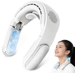 ネッククーラー 冷却プレート付 首掛け扇風機 折りたたみ式 ペルチェ式 静音のサムネイル