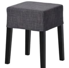 IKEA イケア NILS ニルス スツール ブラック + スキフテボー ダークグレー ミニチェア オットマン 椅子 北欧 シンプル  希少☆ IKEA NILS ( ニルス) スツール 椅子 1人掛け IKEA - IKEA NILS