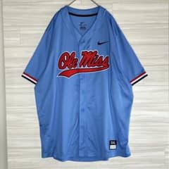 【美品】　Ole Miss ミシシッピ大　ベースボール　シャツ　ジャージ 美品】 Ole Miss ミシシッピ大 ベースボール シャツ ジャージ - メルカリ