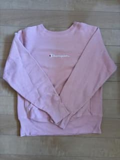 Champion リバースウィーブ　ピンク スウェット Sサイズのサムネイル