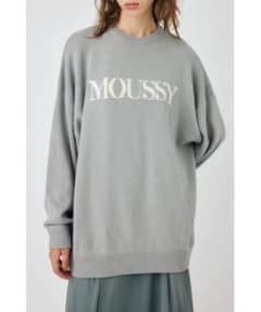 moussy ロゴニット グレーのサムネイル