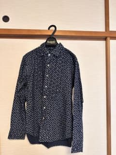 45rpmネイビー 花柄 長袖シャツのサムネイル