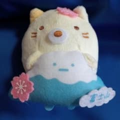당지 스미코구라시 후지산 고양이 봉제인형 키체인