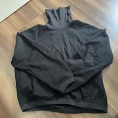 UNIQLOUタートルネック 長袖 カットソー ブラック