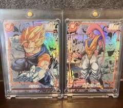 ジャンボカード　ドラゴンボール　ベジット＆ブウ　泡プリ　ブロマイド ドラゴンボールカード 魔人ブウ ベジット コミパラ 300円スタート