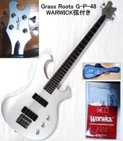 Grass Roots（by ESP）G-P-48　状態良好・WARWICK弦付 Grass Roots（by ESP）G-P-48 状態良好・WARWICK弦付 - メルカリ