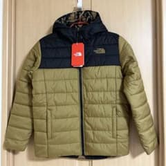 ノースフェイス　ジュニアLサイズ　リバーシブルダウンのサムネイル