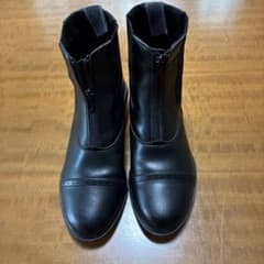 乗馬用ブーツ ブラック フロントジップのサムネイル